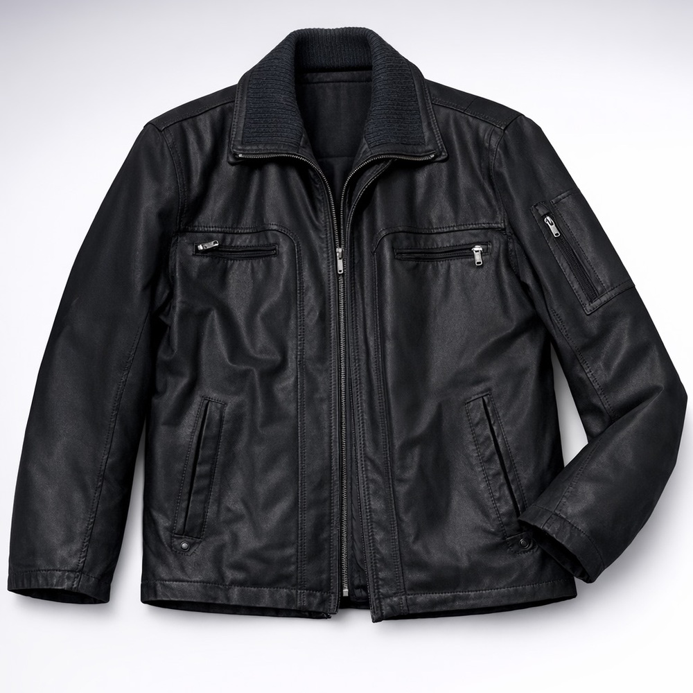 Roundtree & yorke leather jacket size L
